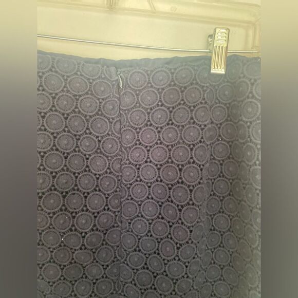 Cynthia Rowley navy lace skirt size 4 100% cotton - Picture 5 of 7